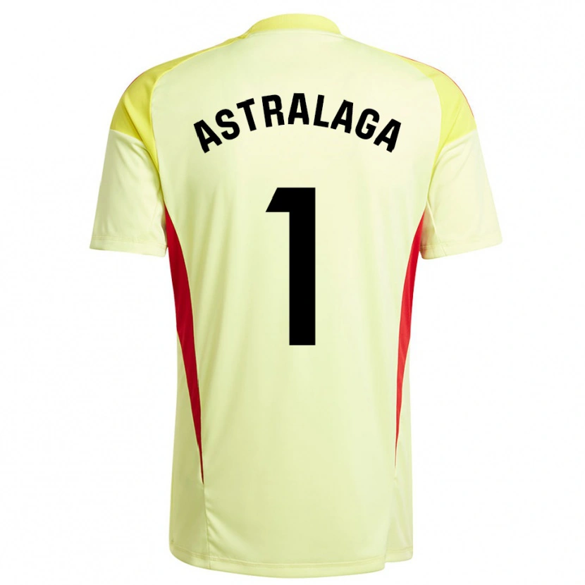 Danxen Damen Ander Astralaga #1 Trikot Hellgelb Schwarz Torwarttrikot 2025/26 Schweiz