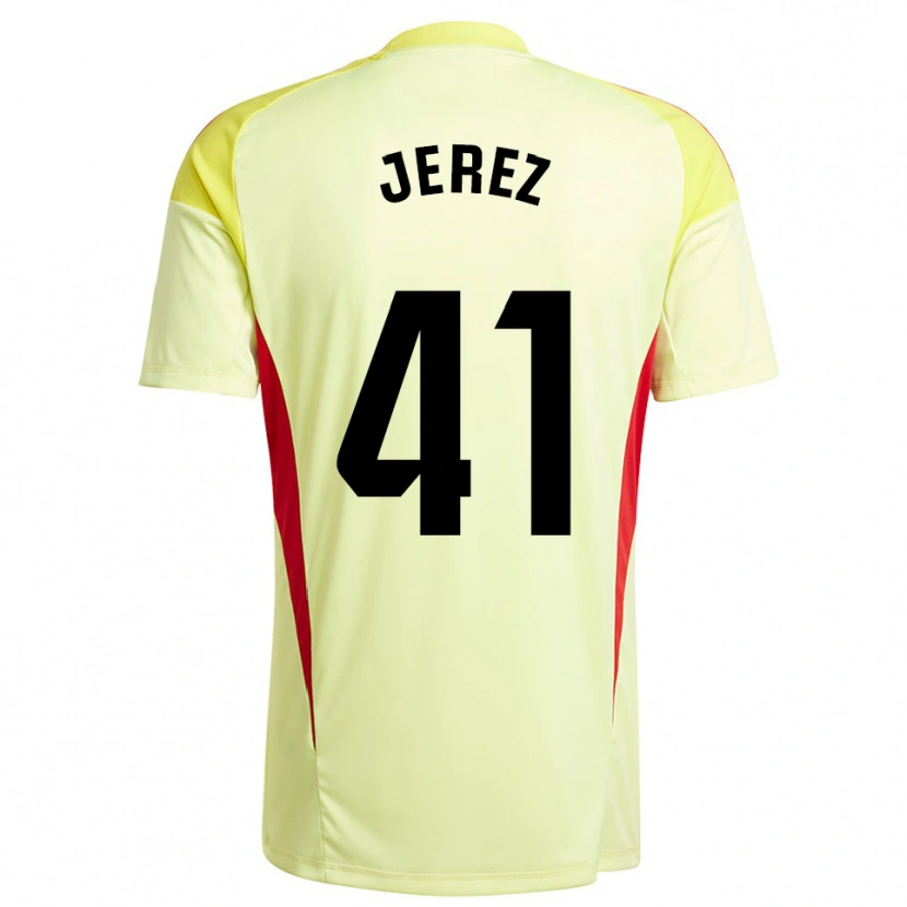 Danxen Damen Adrián Jerez #41 Trikot Hellgelb Schwarz Torwarttrikot 2025/26 Schweiz