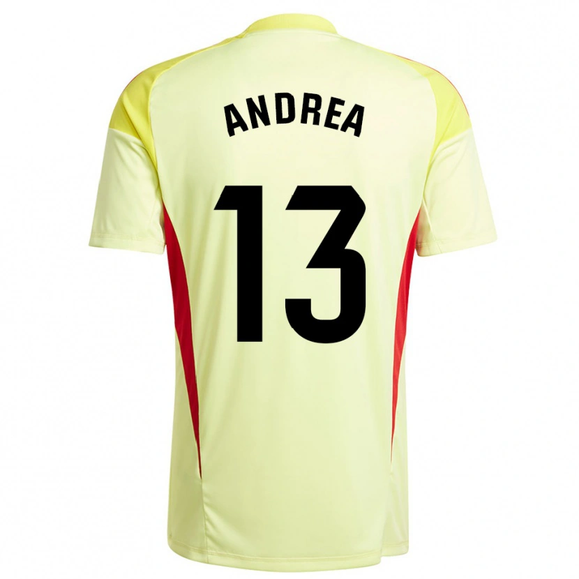 Danxen Damen Andrea Romero Burgos #13 Trikot Hellgelb Schwarz Torwarttrikot 2025/26 Schweiz