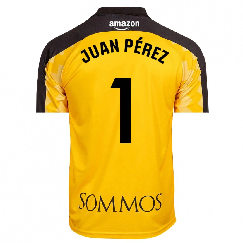 Danxen Damen Juan Pérez #1 Trikot Gelb Schwarz Torwarttrikot 2025/26 Schweiz