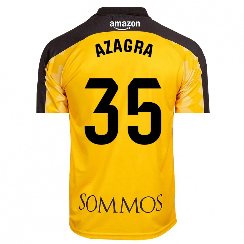 Danxen Damen Nico Azagra #35 Trikot Gelb Schwarz Torwarttrikot 2025/26 Schweiz