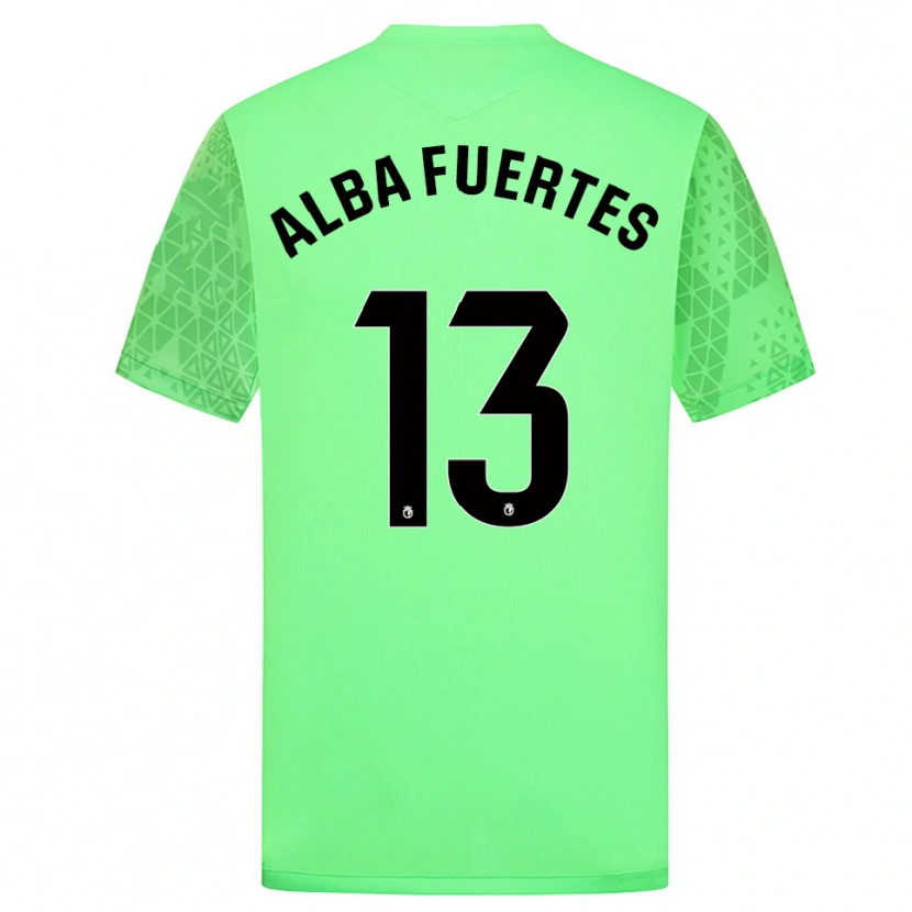Danxen Damen Alba Fuertes #13 Trikot Frühlingsgrün Schwarz Torwarttrikot 2025/26 Schweiz
