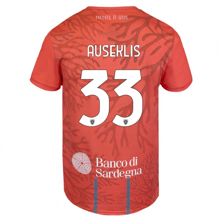 Danxen Damen Henrijs Auseklis #33 Trikot Orange Rot Weiß Torwarttrikot 2025/26 Schweiz