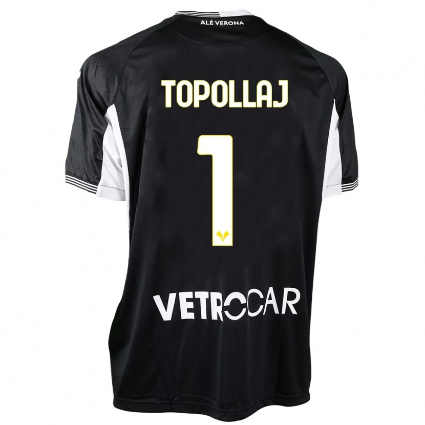 Danxen Damen Mark Topollaj #1 Trikot Schwarz Weiß Torwarttrikot 2025/26 Schweiz
