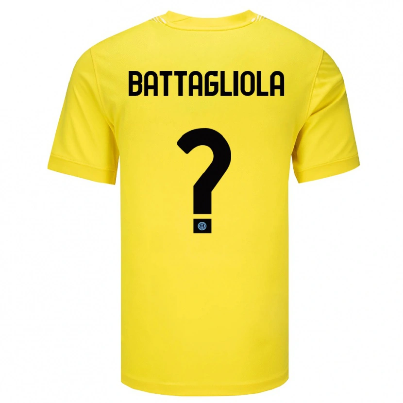 Danxen Damen Lorenzo Battagliola #0 Trikot Hellgelb Schwarz Torwarttrikot 2025/26 Schweiz
