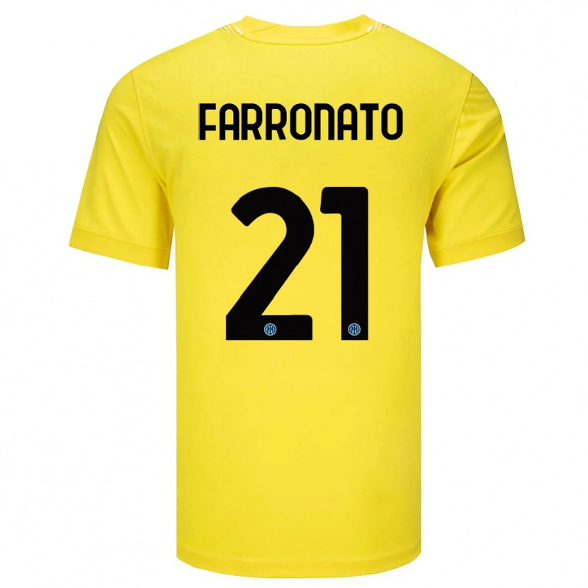 Danxen Damen Matteo Farronato #21 Trikot Hellgelb Schwarz Torwarttrikot 2025/26 Schweiz