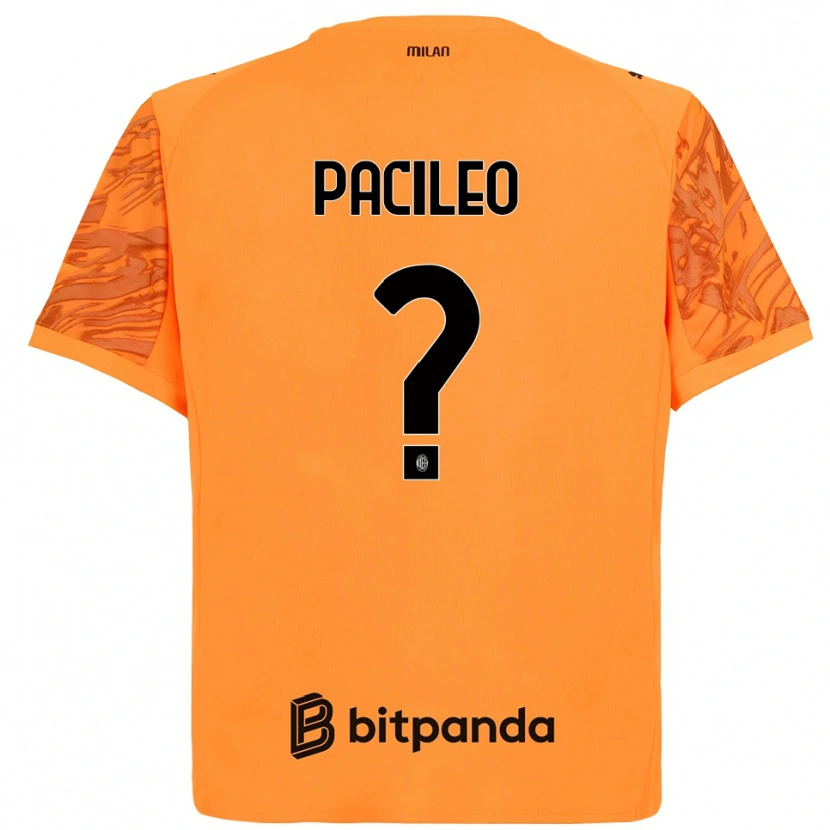 Danxen Damen Alessandro Pacileo #0 Trikot Orange Gelb Schwarz Torwarttrikot 2025/26 Schweiz