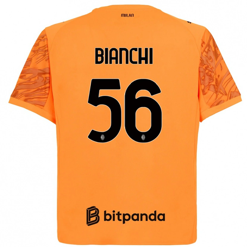 Danxen Damen Alessandro Bianchi #56 Trikot Orange Gelb Schwarz Torwarttrikot 2025/26 Schweiz