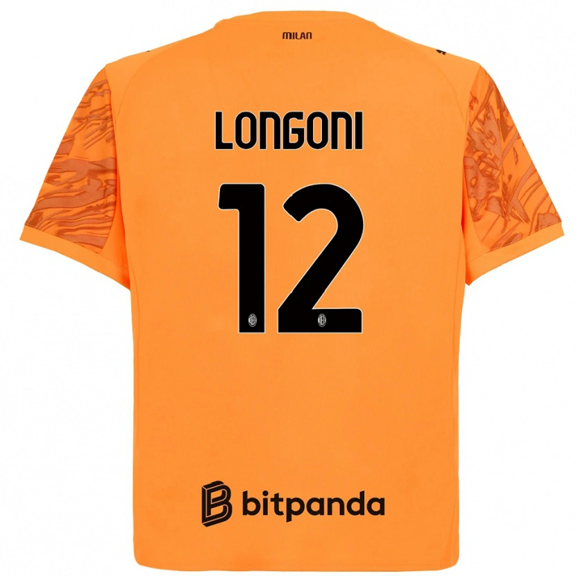 Danxen Damen Alessandro Longoni #12 Trikot Orange Gelb Schwarz Torwarttrikot 2025/26 Schweiz