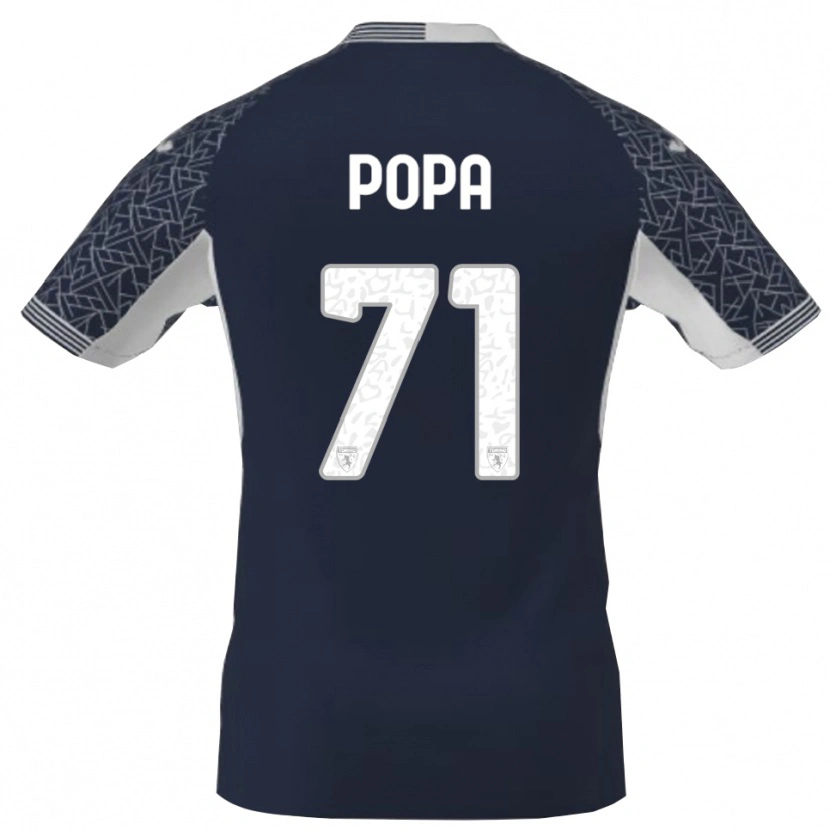 Danxen Damen Mihai Popa #71 Trikot Blau Schwarz Weiß Torwarttrikot 2025/26 Schweiz