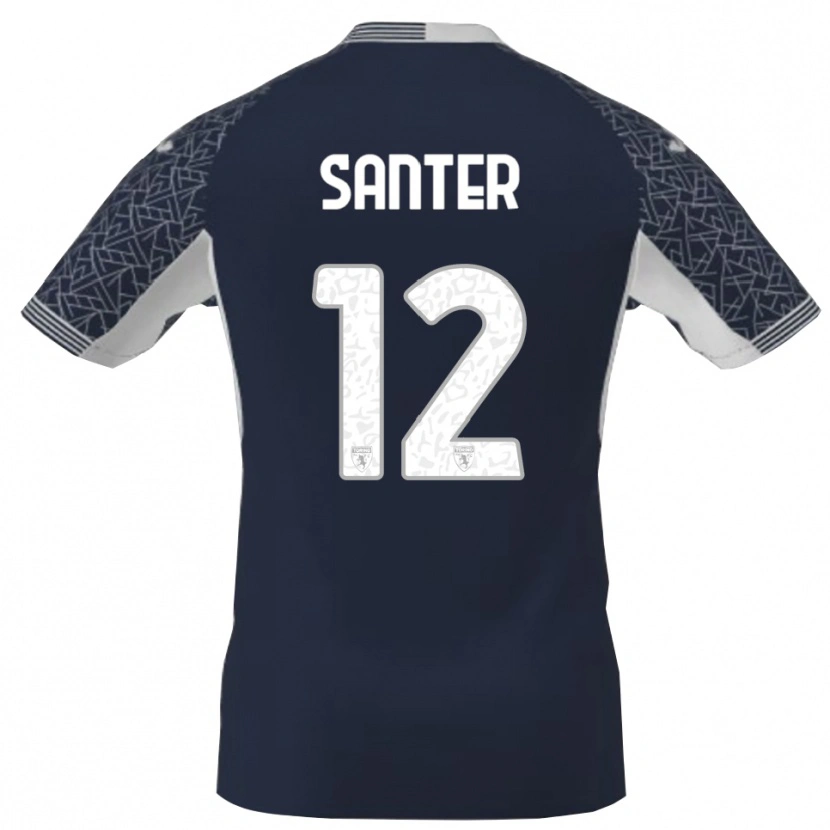 Danxen Damen Leonardo Santer #12 Trikot Blau Schwarz Weiß Torwarttrikot 2025/26 Schweiz