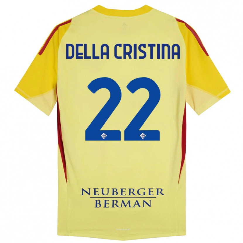 Danxen Damen Stefano Della Cristina #22 Trikot Hellgelb Schwarz Torwarttrikot 2025/26 Schweiz