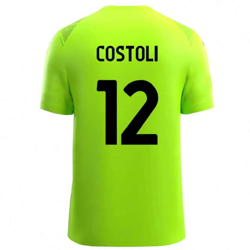 Danxen Damen Luca Costoli #12 Trikot Rasen Grün Schwarz Torwarttrikot 2025/26 Schweiz