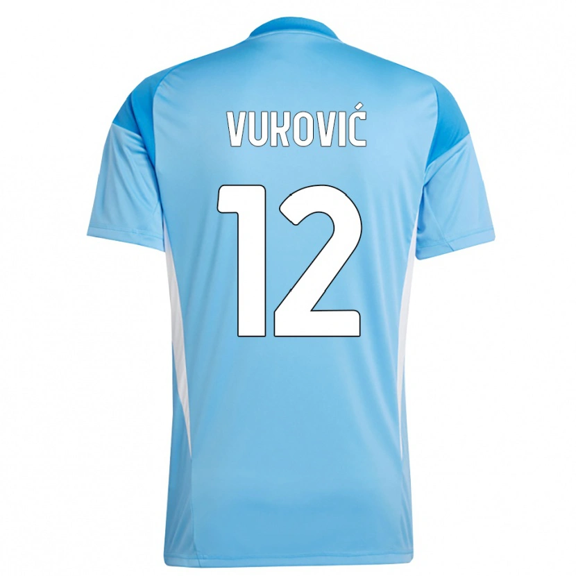 Danxen Damen Ante Vukovic #12 Trikot Himmelblau Weiß Torwarttrikot 2025/26 Schweiz