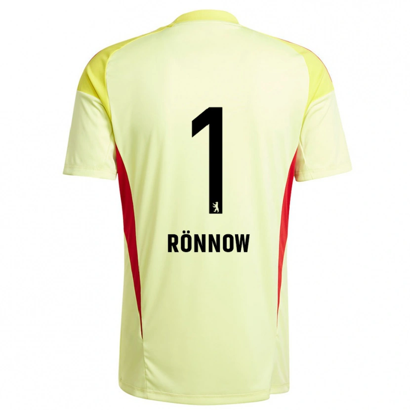 Danxen Damen Frederik Rönnow #1 Trikot Hellgelb Schwarz Torwarttrikot 2025/26 Schweiz