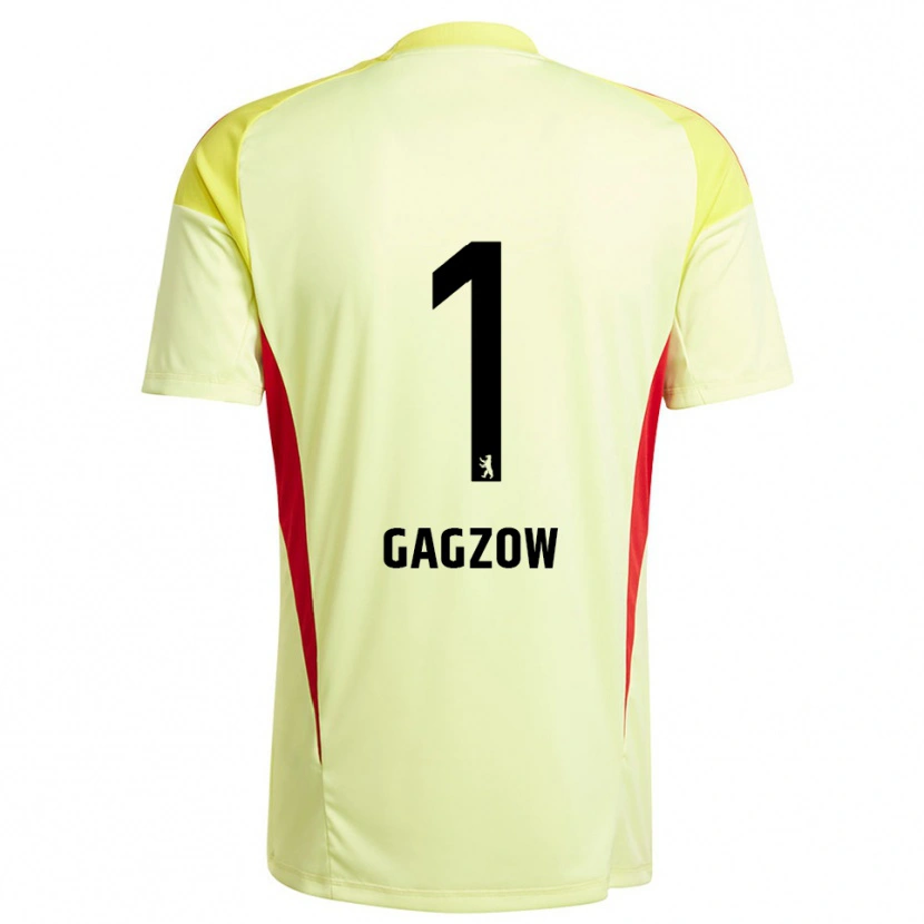 Danxen Damen Fritz Gagzow #1 Trikot Hellgelb Schwarz Torwarttrikot 2025/26 Schweiz