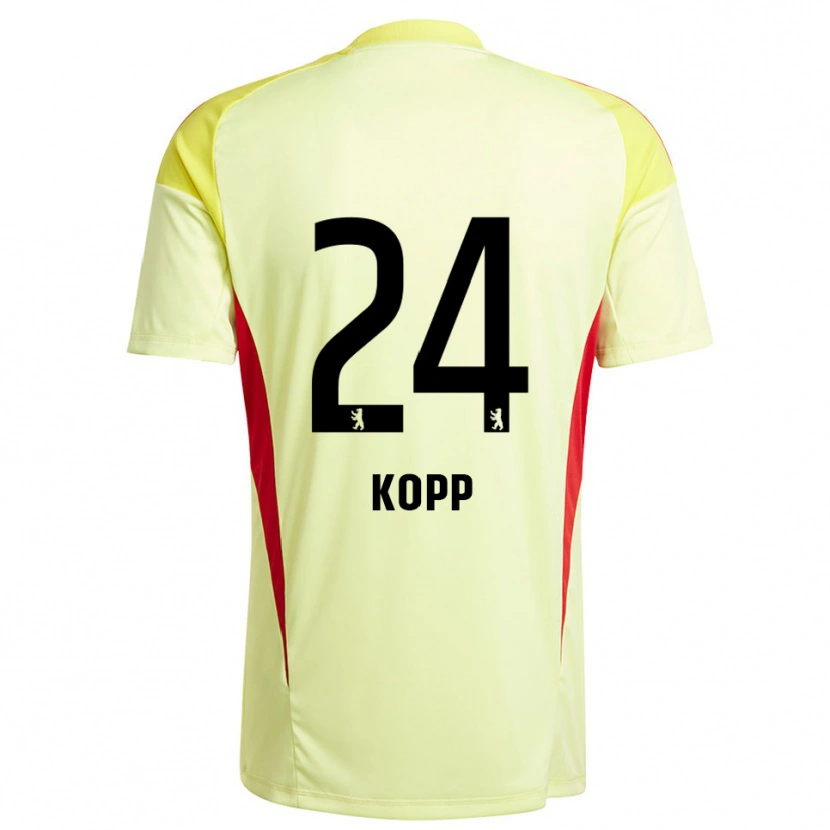 Danxen Damen Marvin Kopp #24 Trikot Hellgelb Schwarz Torwarttrikot 2025/26 Schweiz
