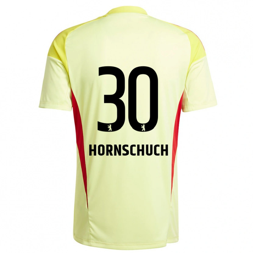 Danxen Damen Sarah Hornschuch #30 Trikot Hellgelb Schwarz Torwarttrikot 2025/26 Schweiz