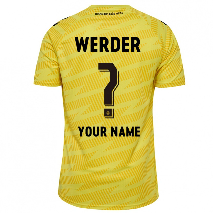 Danxen Damen Werder Bremen Trikot Gelb Schwarz Torwarttrikot 2025/26 Schweiz