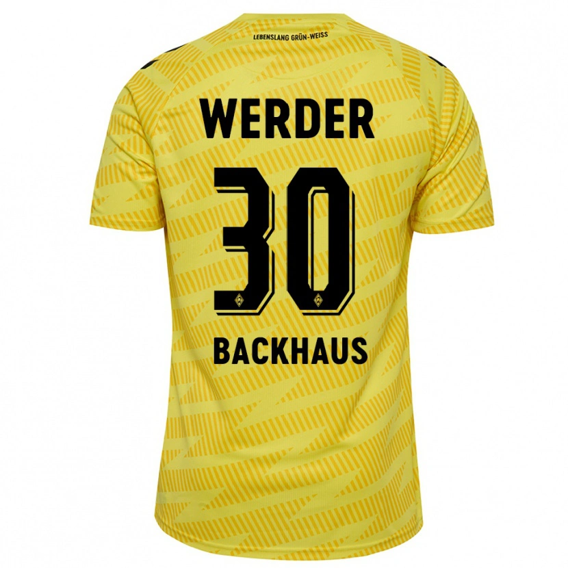 Danxen Damen Mio Backhaus #30 Trikot Gelb Schwarz Torwarttrikot 2025/26 Schweiz