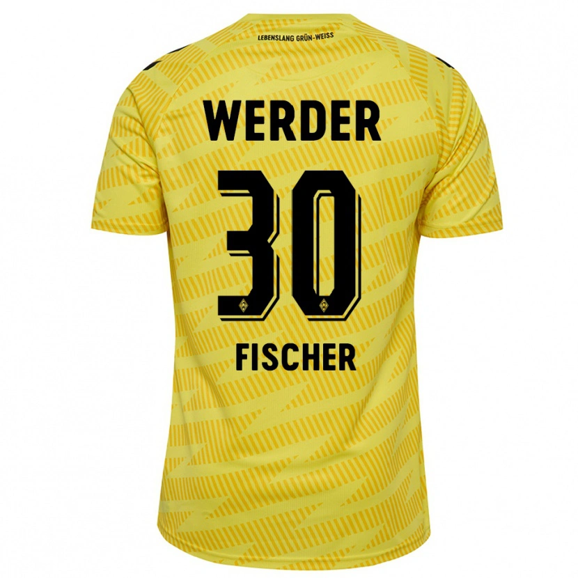 Danxen Damen Vanessa Fischer #30 Trikot Gelb Schwarz Torwarttrikot 2025/26 Schweiz