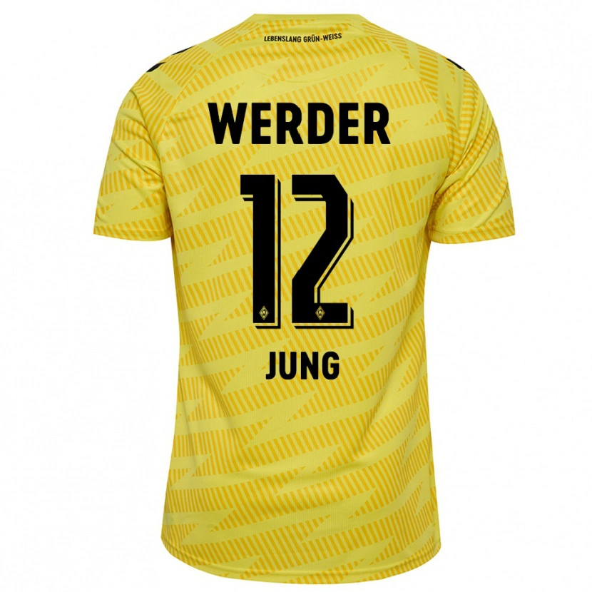 Danxen Damen Hugo Jung #12 Trikot Gelb Schwarz Torwarttrikot 2025/26 Schweiz