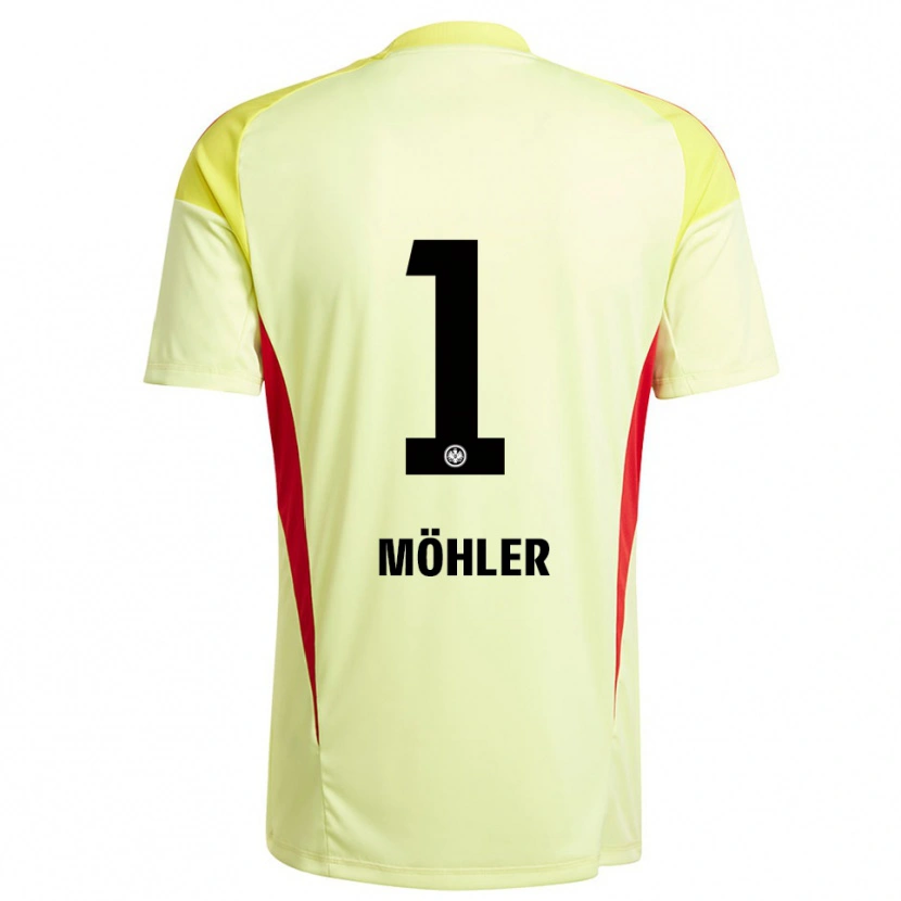 Danxen Damen Emil Möhler #1 Trikot Hellgelb Schwarz Torwarttrikot 2025/26 Schweiz