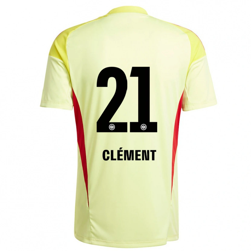 Danxen Damen Noah Clément #21 Trikot Hellgelb Schwarz Torwarttrikot 2025/26 Schweiz