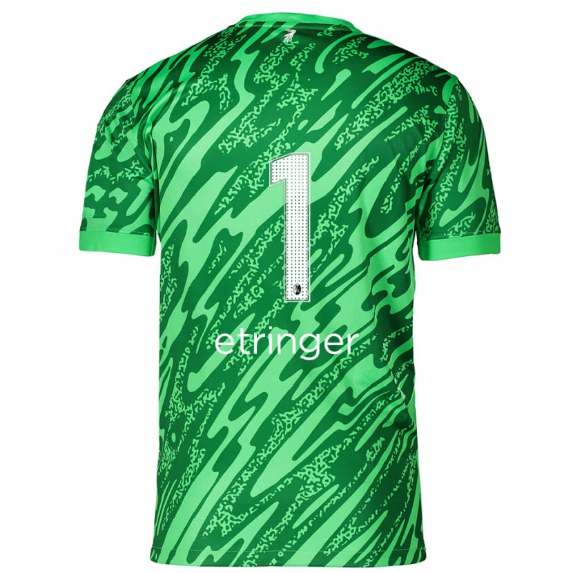 Danxen Damen Elias Etringer #1 Trikot Grün Weiß Torwarttrikot 2025/26 Schweiz