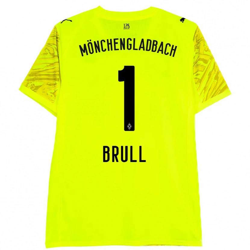 Danxen Damen Maximilian Brüll #1 Trikot Gelb Schwarz Torwarttrikot 2025/26 Schweiz