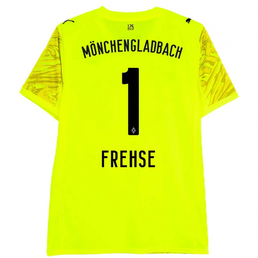 Danxen Damen Jil Frehse #1 Trikot Gelb Schwarz Torwarttrikot 2025/26 Schweiz