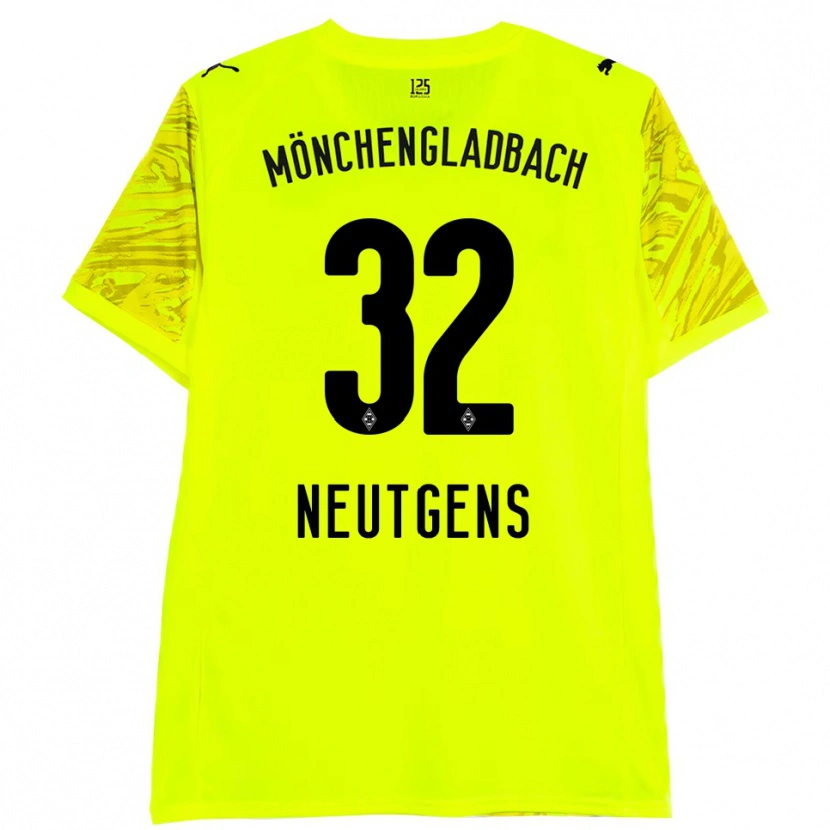 Danxen Damen Maximilian Neutgens #32 Trikot Gelb Schwarz Torwarttrikot 2025/26 Schweiz
