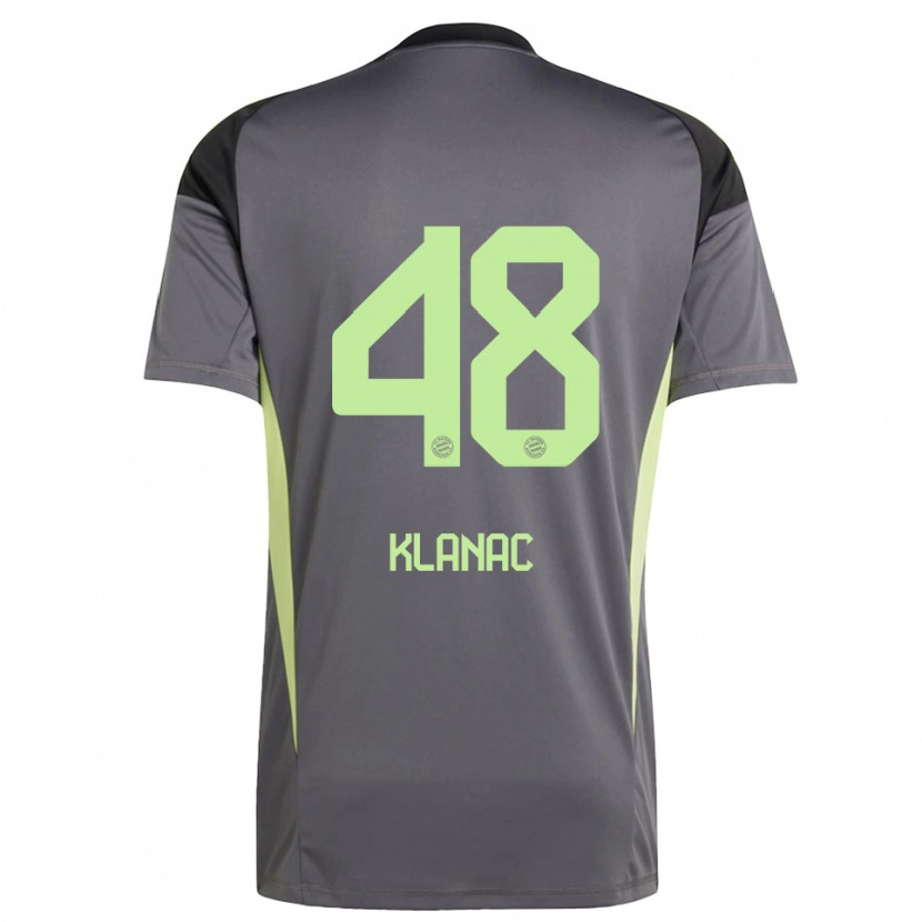 Danxen Damen Leon Klanac #48 Trikot Schwarz Grün Gelb Torwarttrikot 2025/26 Schweiz