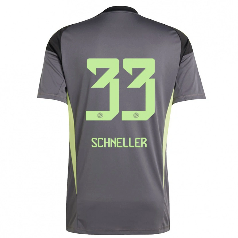 Danxen Damen Lukas Schneller #33 Trikot Schwarz Grün Gelb Torwarttrikot 2025/26 Schweiz