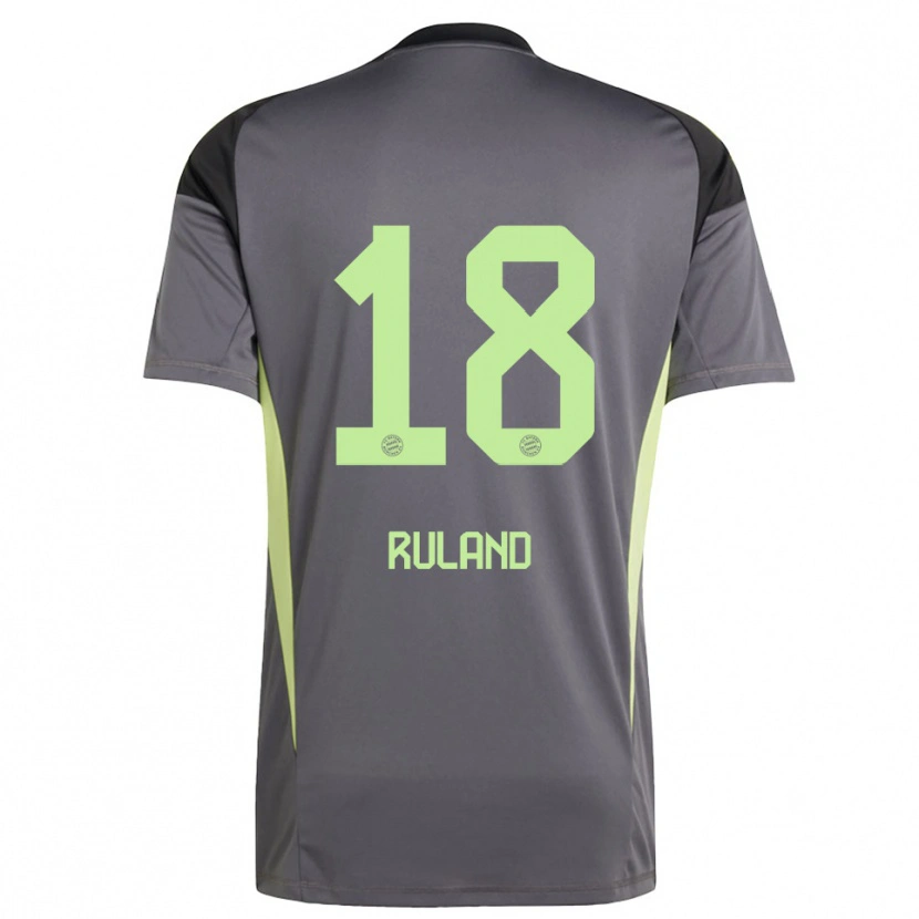 Danxen Damen Leonard Ruland #18 Trikot Schwarz Grün Gelb Torwarttrikot 2025/26 Schweiz