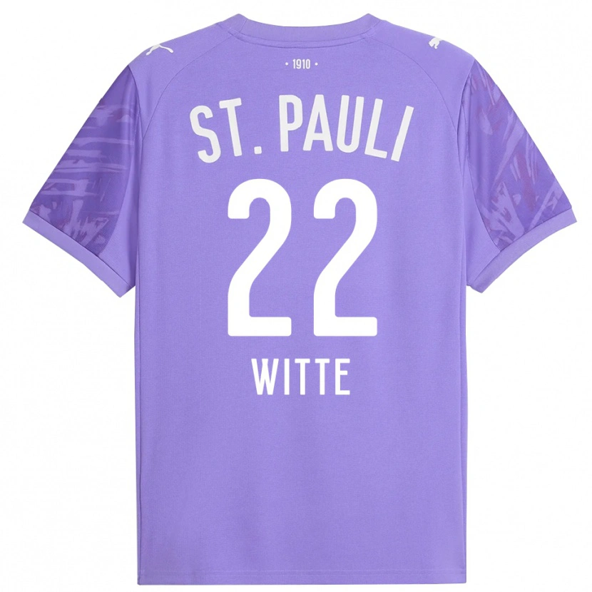 Danxen Damen Melvin Witte #22 Trikot Mittel Lila Schwarz Torwarttrikot 2025/26 Schweiz