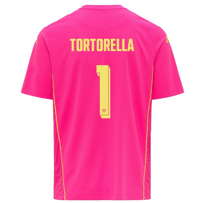 Danxen Damen Diego Tortorella #1 Trikot Tiefes Pink Gelb Torwarttrikot 2025/26 Schweiz
