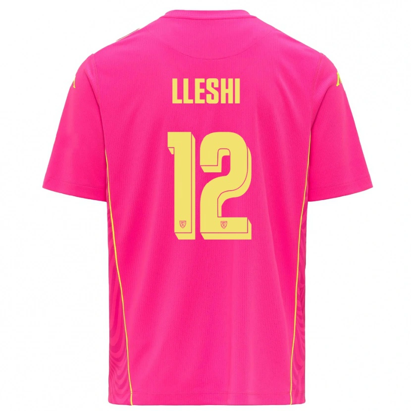 Danxen Damen Leonardo Lleshi #12 Trikot Tiefes Pink Gelb Torwarttrikot 2025/26 Schweiz