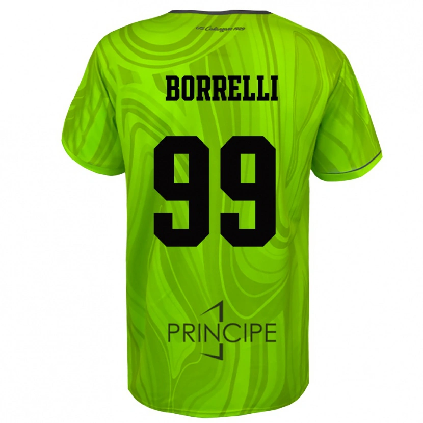 Danxen Damen Edoardo Borrelli #99 Trikot Gelb Grün Schwarz Torwarttrikot 2025/26 Schweiz