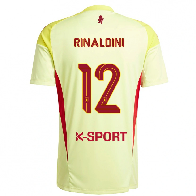 Danxen Damen Ruben Rinaldini #12 Trikot Hellgelb Rot Torwarttrikot 2025/26 Schweiz