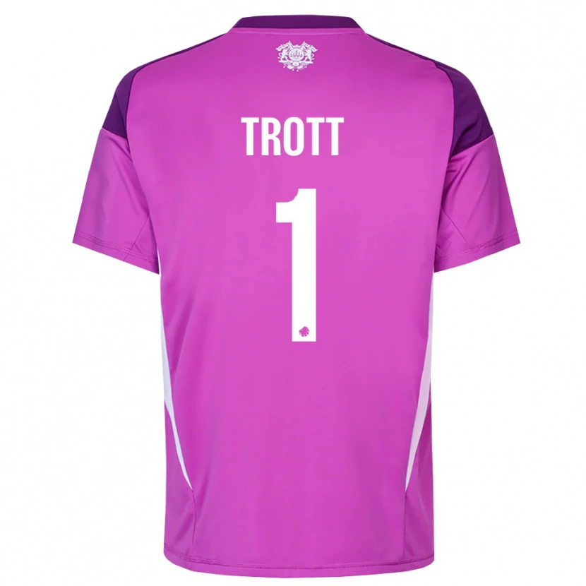 Danxen Damen Nathan Trott #1 Trikot Flieder Lila Weiß Torwarttrikot 2025/26 Schweiz