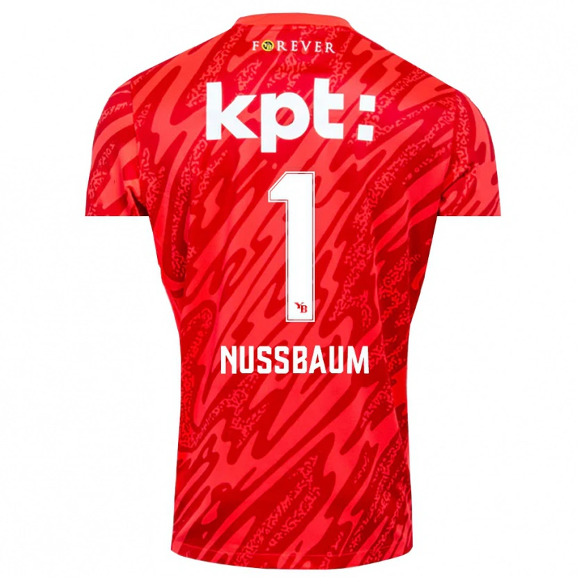 Danxen Damen Ramon Nussbaum #1 Trikot Rot Weiß Torwarttrikot 2025/26 Schweiz