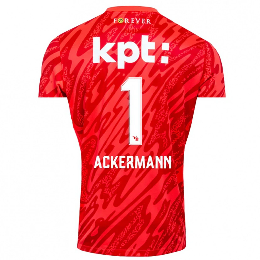 Danxen Damen Jara Ackermann #1 Trikot Rot Weiß Torwarttrikot 2025/26 Schweiz