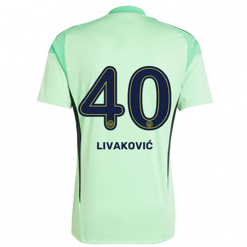 Danxen Damen Dominik Livakovic #40 Trikot Hellgrün Schwarz Torwarttrikot 2025/26 Schweiz