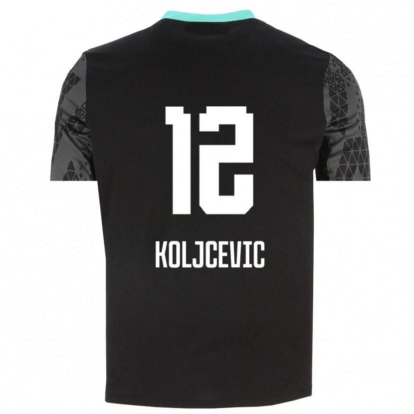 Danxen Damen Danilo Koljcevic #12 Trikot Dunkelgrau Schwarz Torwarttrikot 2025/26 Schweiz