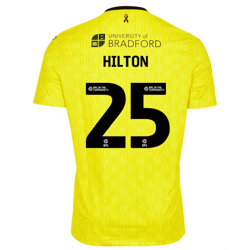 Danxen Damen Joe Hilton #25 Trikot Gelb Schwarz Torwarttrikot 2025/26 Schweiz