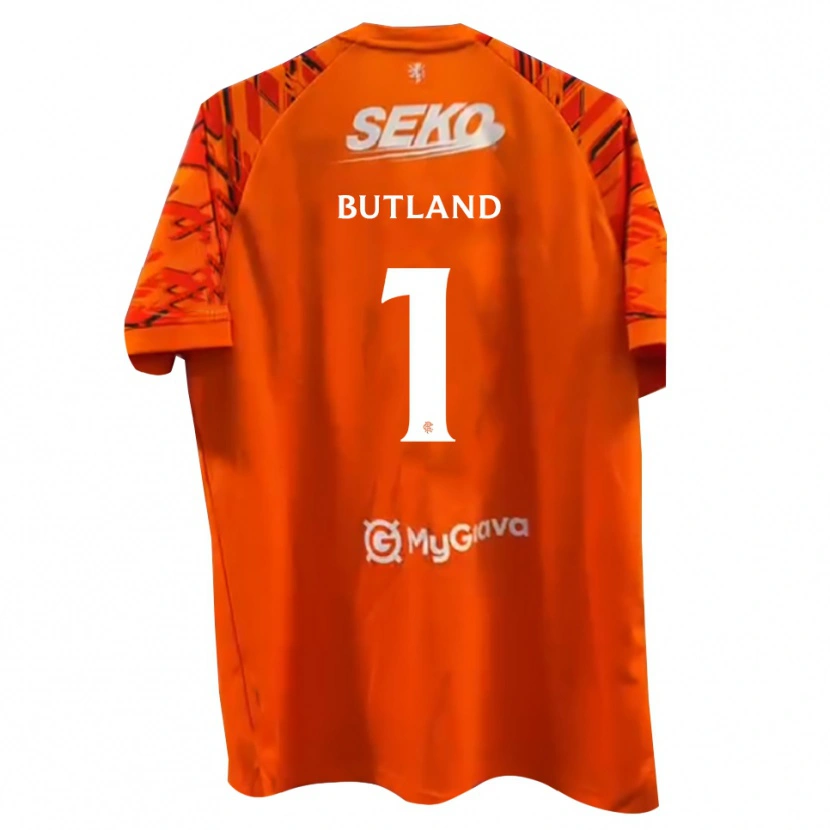 Danxen Damen Jack Butland #1 Trikot Orange Weiß Torwarttrikot 2025/26 Schweiz