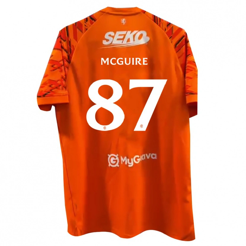 Danxen Damen Rydnn McGuire #87 Trikot Orange Weiß Torwarttrikot 2025/26 Schweiz