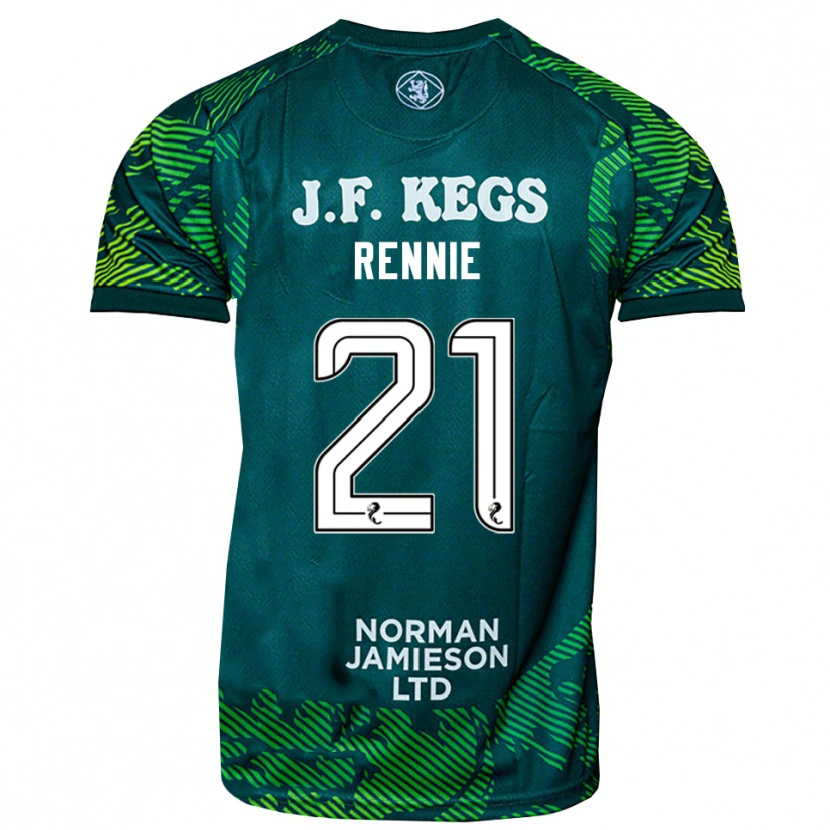 Danxen Damen Beth Rennie #21 Trikot Grün Weiß Torwarttrikot 2025/26 Schweiz