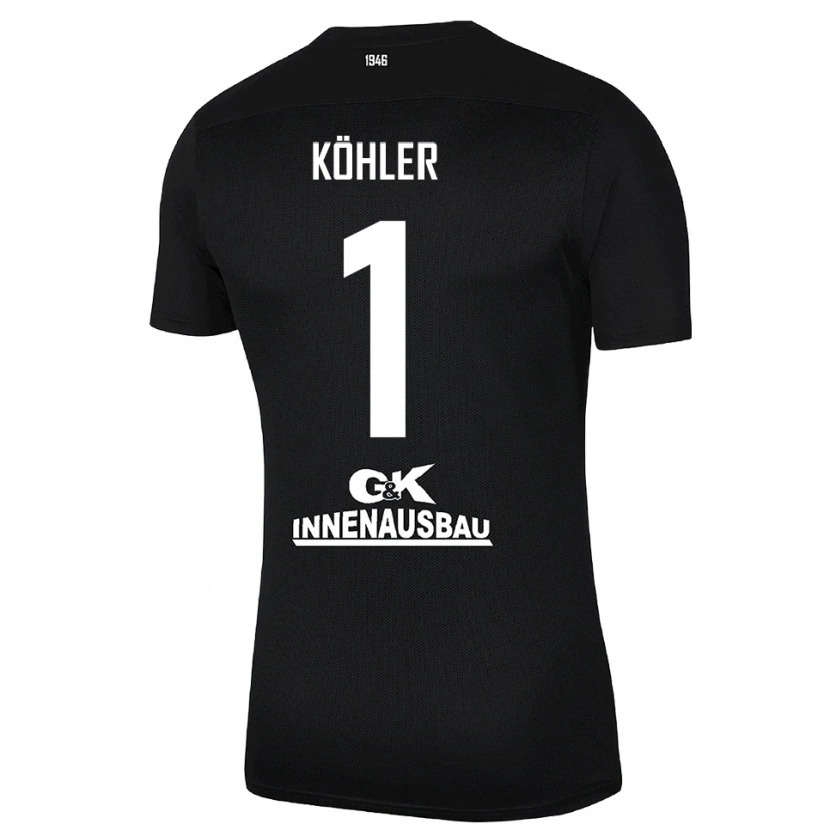 Danxen Damen Lucas Köhler #1 Trikot Schwarz Weiß Torwarttrikot 2025/26 Schweiz